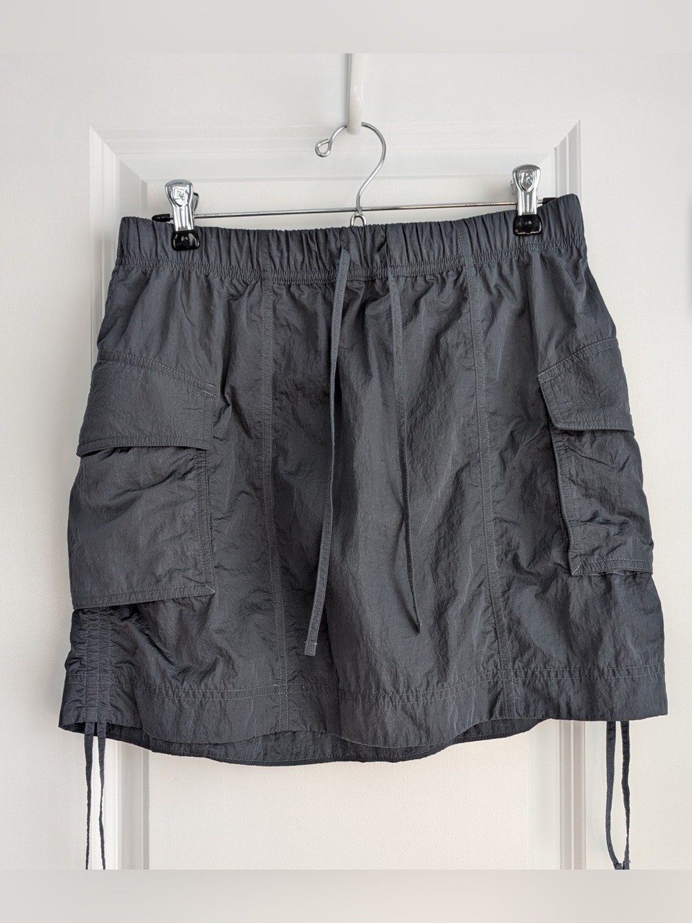 Lululemon Nylon Cargo Mini Skirt Oil Grey Size Medium